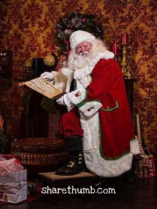 Santa readed name of persons for the god gift